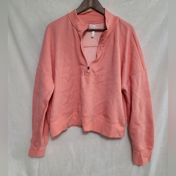 Fabletics Tops - Fabletics Mock Neck Half Zip Pullover